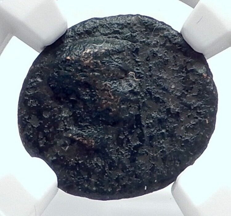 BRITANNICUS or NERO as Caesar Authentic Ancient 50AD Roman Coin NIKE NGC i81692