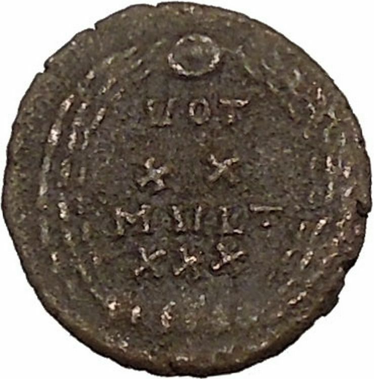 CONSTANTIUS II son of Constantine the Great Roman Coin Wreath of success i42538