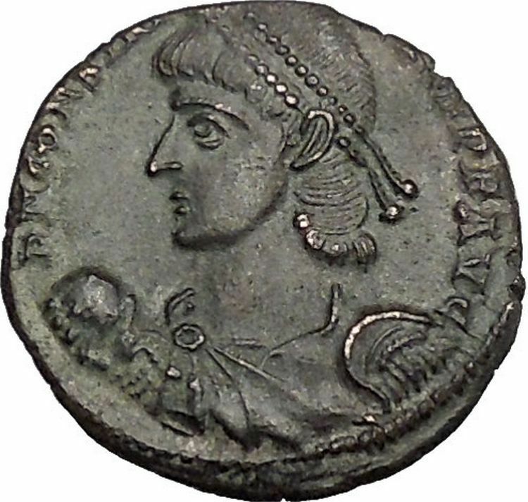 CONSTANTIUS II son of Constantine the Great w labarum Ancient Roman Coin i51168