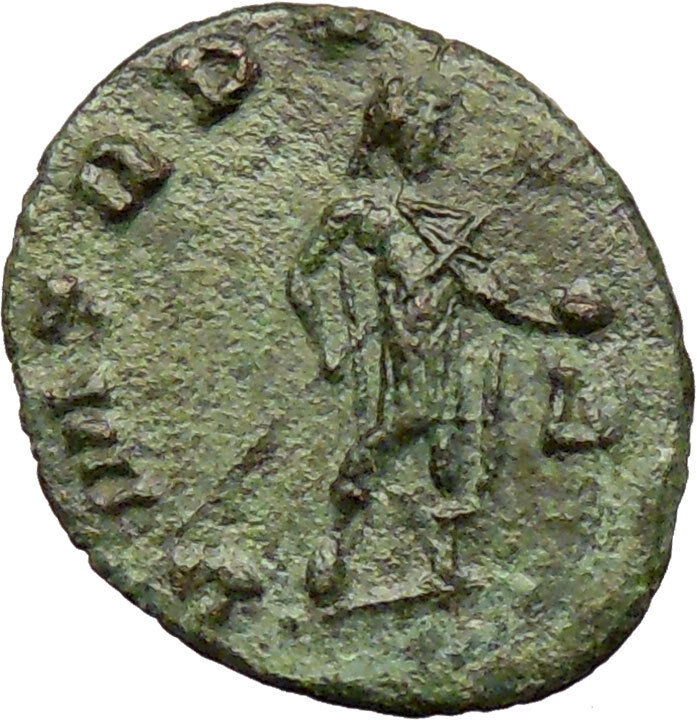 CLAUDIUS II Gothicus w spear & globe 269AD Ancient Roman Coin i29256