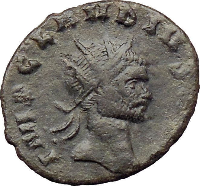 CLAUDIUS II Gothicus 268AD Ancient Roman Coin Nude Genius Wealth i29814