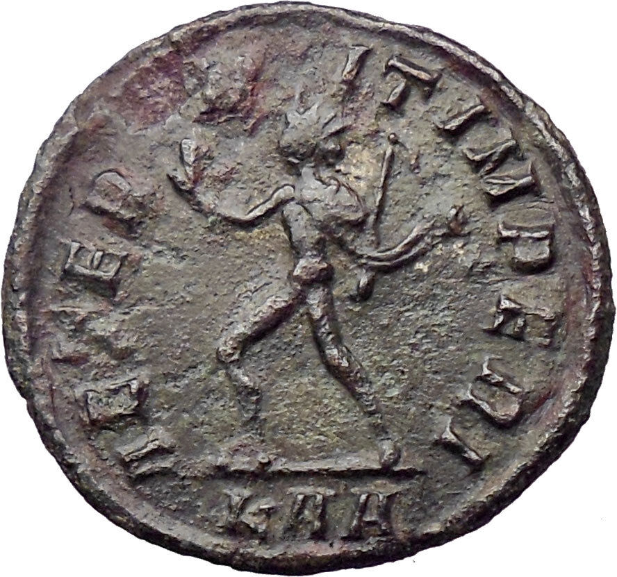 Carus Carinus & Numerian father 282AD Ancient Roman Coin Nude Sol Sun i30287