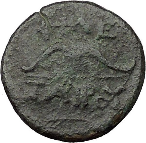 Pergamon in Asia Minor 282BC Ancient Greek Coin Athena War Magic BOW i31535