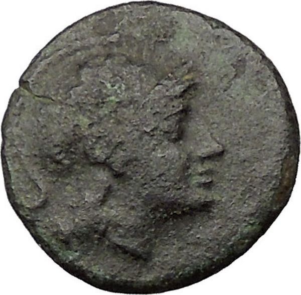 Pergamon in Asia Minor 282BC Ancient Greek Coin Athena War Magic BOW i31535