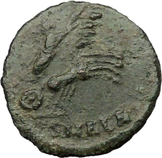 CONSTANTINE I 337AD Heaven CHARIOT Horse Ancient Roman Coin God Hand i31723