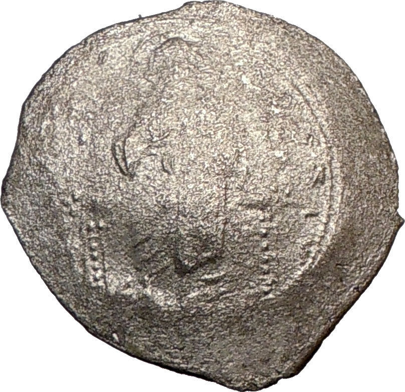 ALEXIUS I Comnenus 1081AD Silver Ancient BYZANTINE Coin CHRIST i22670