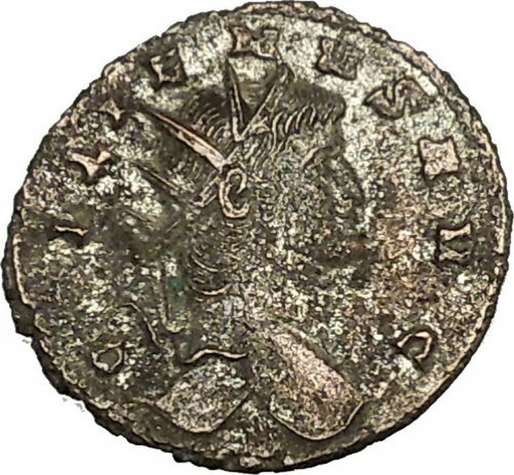 Gallienus Valerian I son Ancient RARE Roman Coin Prosperity Wealth Cult i39918