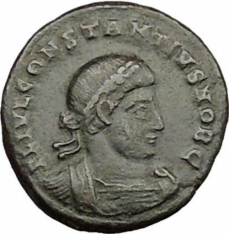 CONSTANTIUS II son of Constantine the Great Roman Coin Glory of Army i39471