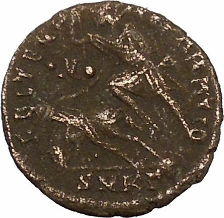 CONSTANTIUS II Constantine the Great son Ancient Roman Coin Battle Horse i42403