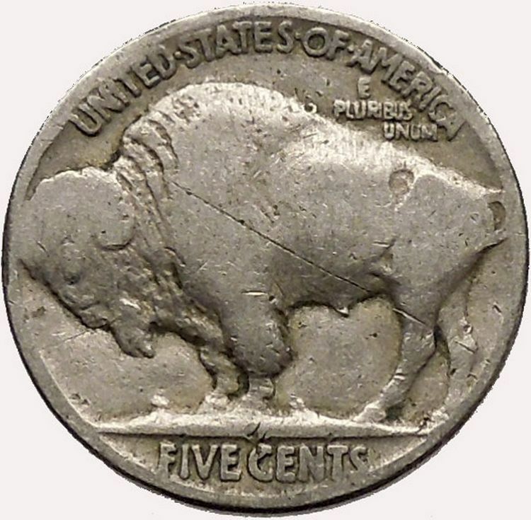 1920 BUFFALO NICKEL 5 Cents of United States of America USA Antique Coin i43584