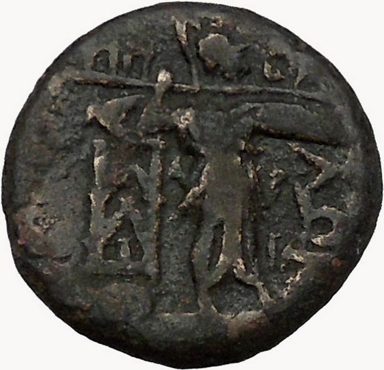 LARISSA Thessaly THESSALIAN LEAGUE 196BC Athena Apollo Greek Coin i43490