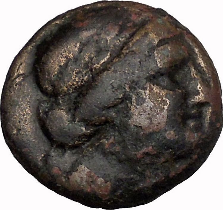 LARISSA Thessaly THESSALIAN LEAGUE 196BC Athena Apollo Greek Coin i43490