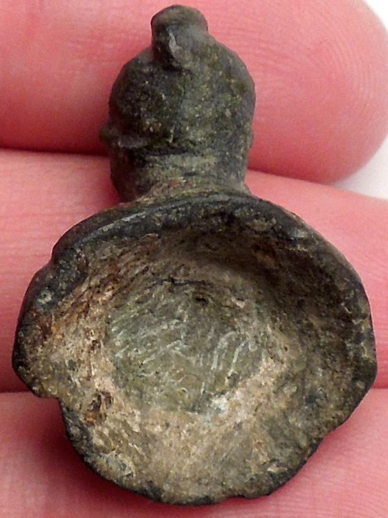 Ancient Roman MARS BUST Miniature Amulet of Protection Figure of Soldier i44981