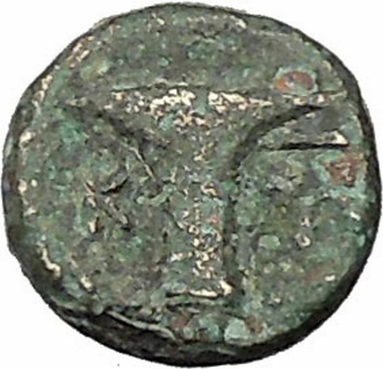 Kyme Cyme in Asia Minor 350BC Ancient Greek Coin Eagle Vase i46114