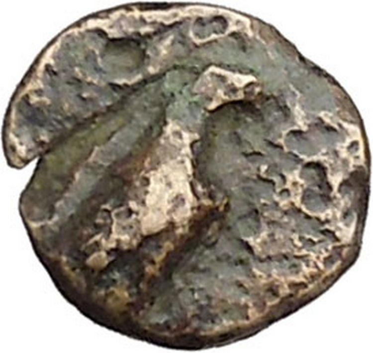 Kyme Cyme in Asia Minor 350BC Ancient Greek Coin Eagle Vase i46116