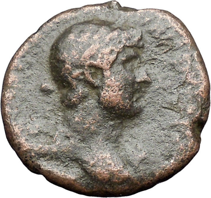 HADRIAN Bisexual Emperor BIG Ancient Roman Coin PAX Peace Goddess i47953