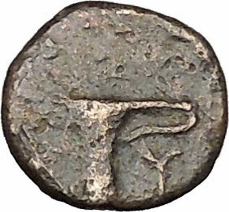 Kyme in Aeolis 350BC EAGLE & VASE on Authentic Ancient Greek Coin i48084