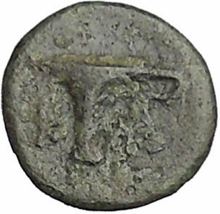 Kyme in Aeolis 350BC EAGLE & VASE on Authentic Ancient Greek Coin i48070