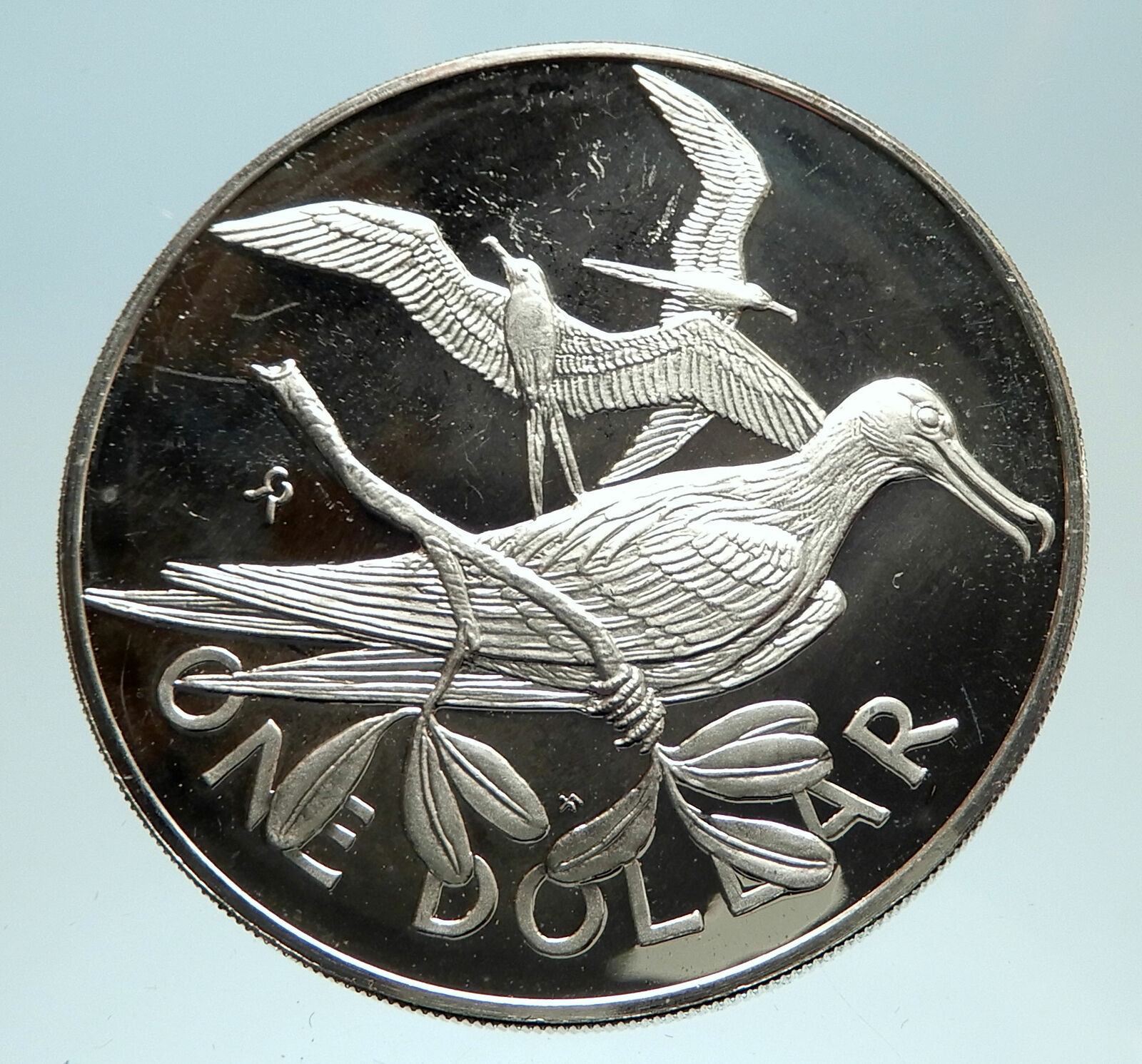 1977 Proof British Virgin Islands Queen Elizabeth II Proof Silver Coin i76719
