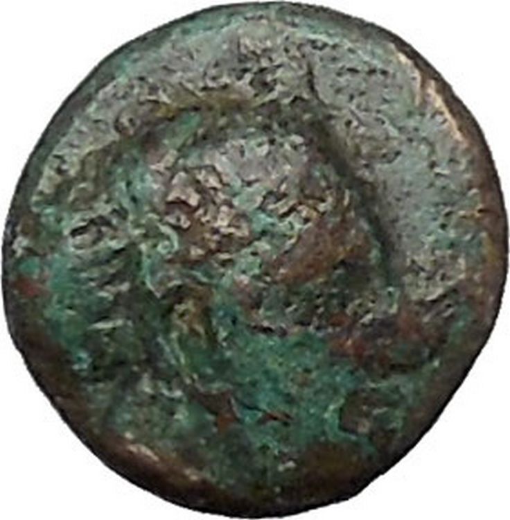 Boione in Aiolis 300BC Rare Authentic Ancient Greek Coin Female BULL i49036