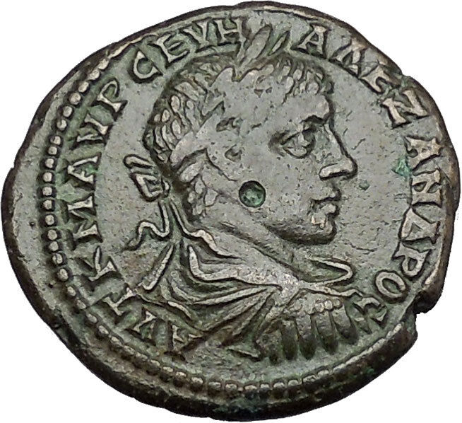 SEVERUS ALEXANDER 222AD Marcianopolis Demeter Original Ancient Roman Coin i50985