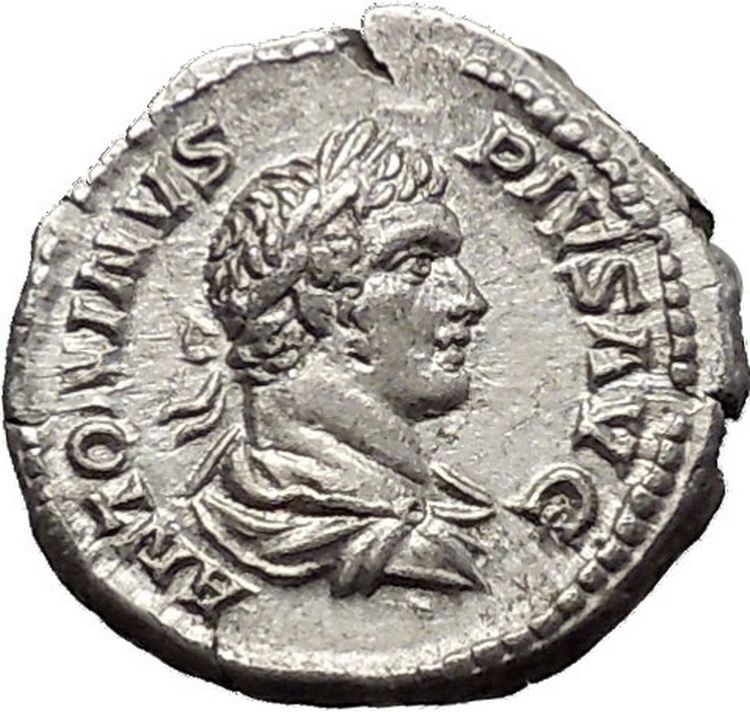 CARACALLA 201AD Silver Ancient Roman Coin Felicitas Good luck Cult i51143