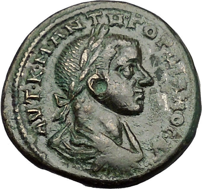 GORDIAN III 238AD Nicopolis ad Istrum TYCHE VIRGO Ancient Roman Coin i50994