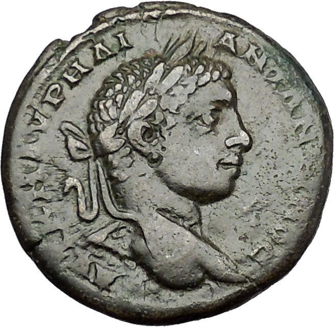 ELAGABALUS 218AD Marcianopolis EAGLE of ROMAN Empire Ancient Coin i50989