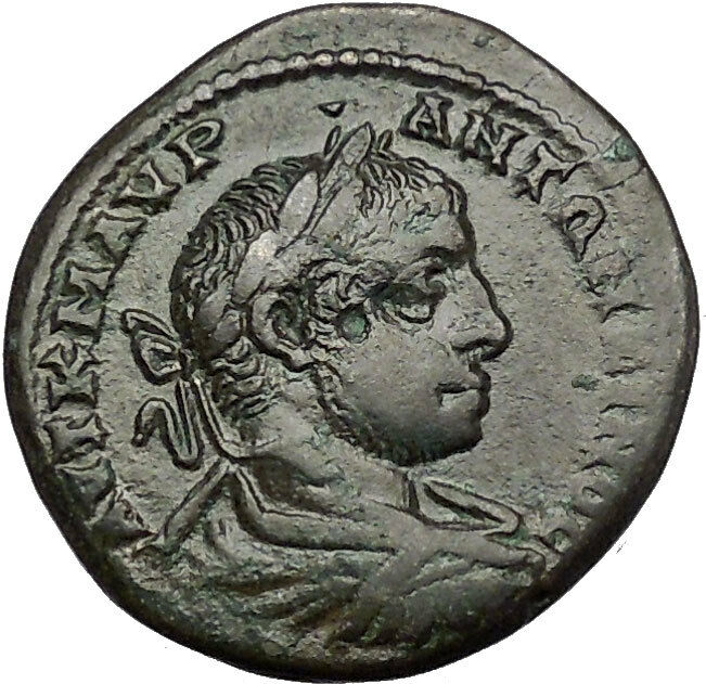 ELAGABALUS 218AD Marcianopolis NEMESIS Authentic Ancient Roman Coin i50993