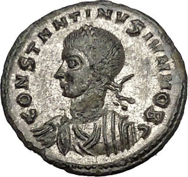 CONSTANTINE II Constantine the Great son Ancient Roman Coin Vexillum i51186