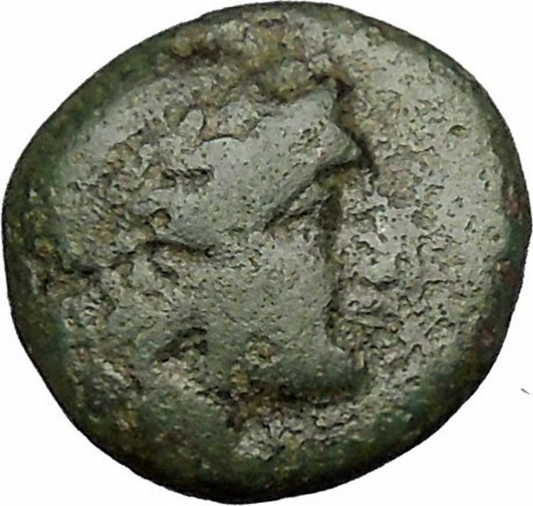 MYRINA in AEOLIS 2-1stCenBC Apollo Amphora Authentic Ancient Greek Coin i51976