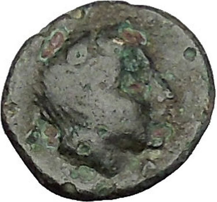 LARISSA PHRIKONIS in AEOLIS 400BC River-god Apollo Ancient Greek Coin i50529