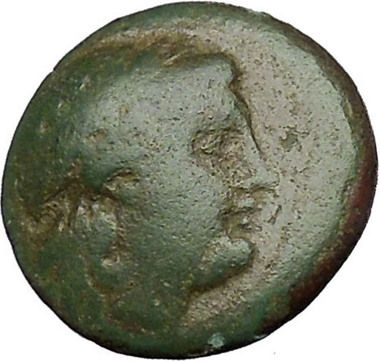 MYRINA in AEOLIS 2-1stCenBC Apollo Amphora Authentic Ancient Greek Coin i51975