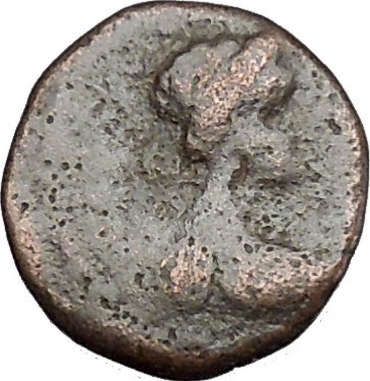 VIMA TAKTO Soter Megas on Horse Indo Kushan Empire in India Greek Coin i50541