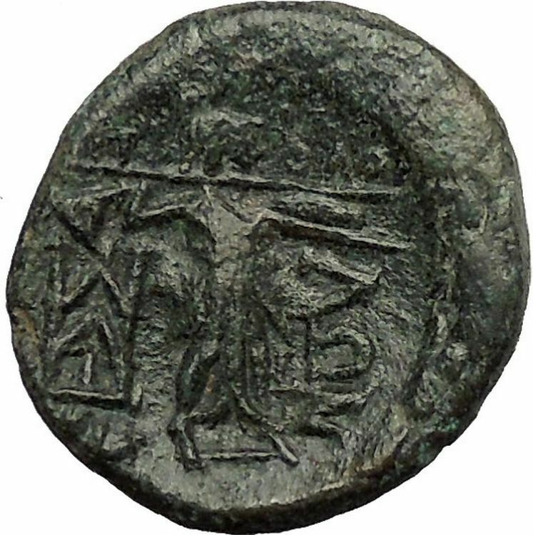 LARISSA in THESSALY for THESSALIAN LEAGUE 2CenBC Athena Apollo Greek Coin i53933