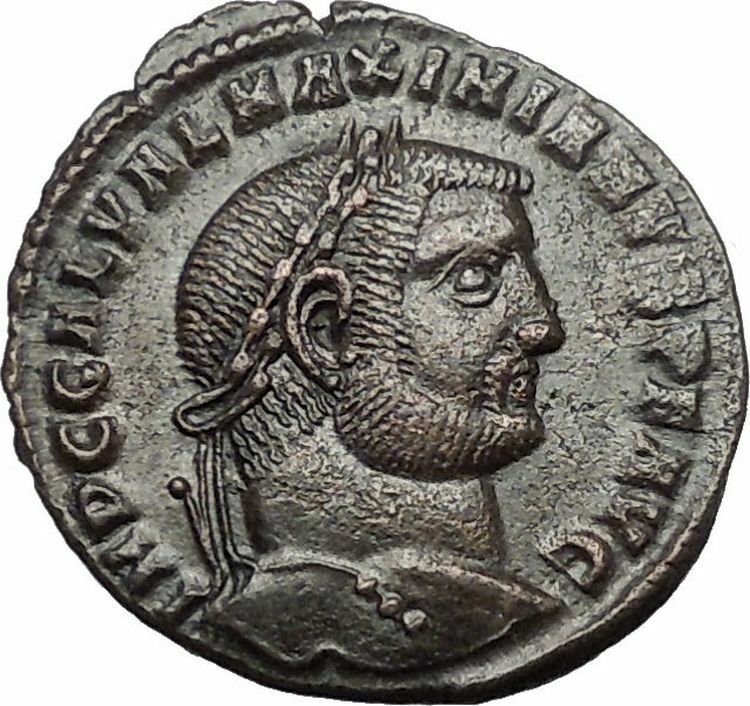 Galerius 308AD Large Rare Authentic Ancient Roman Coin Genius Cult i54464