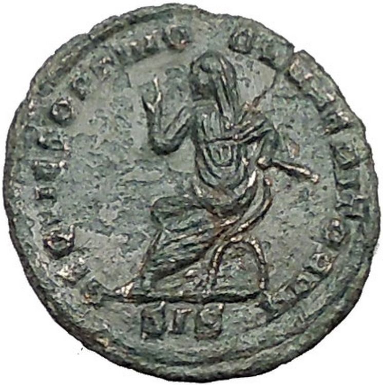 DIVUS Maximian AE4 Deification under CONSTANTINE I the Great Roman Coin i55905