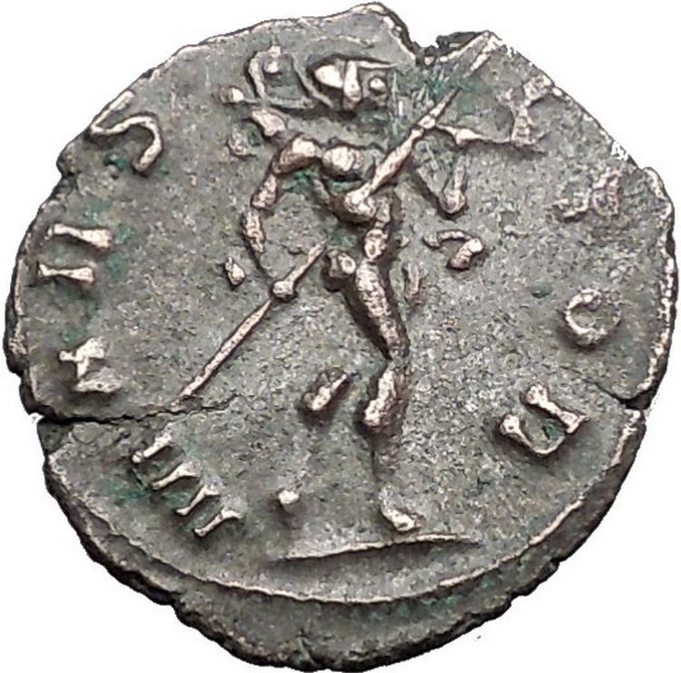 Claudius II Gothicus 268AD Ancient Roman Coin Ares Mars War God Cult i55867