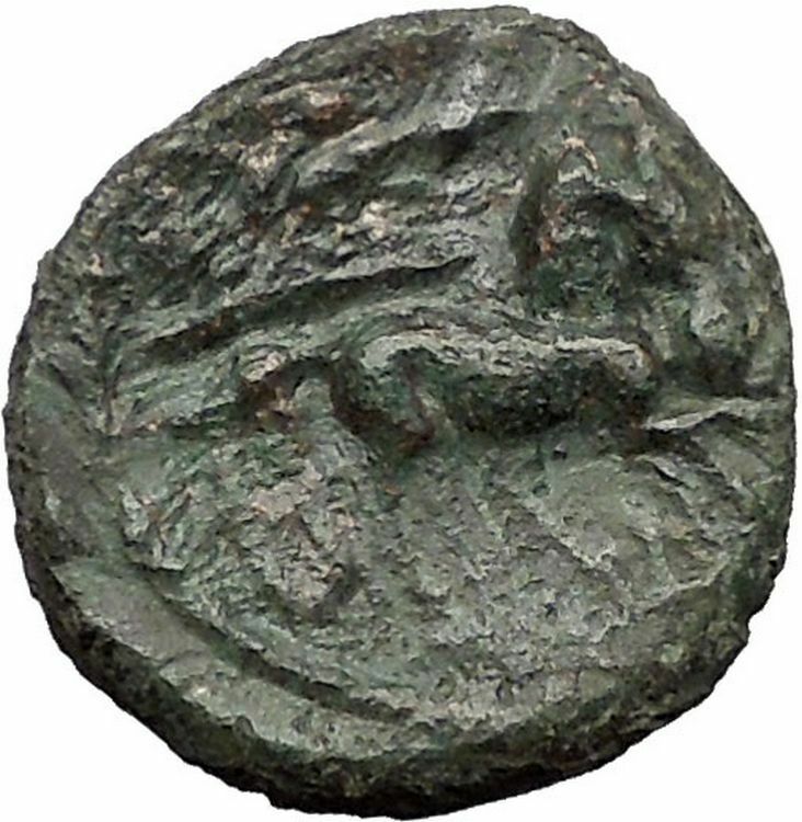 SYRACUSE in SICILY 1stCenBC under Romans ZEUS Nike Chariot Greek Coin i55891