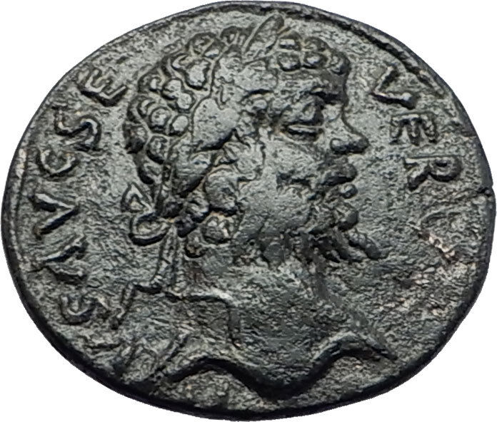 SEPTIMIUS SEVERUS 193AD Antioch Pisidia GENIUS Genuine Ancient Roman Coin i58105