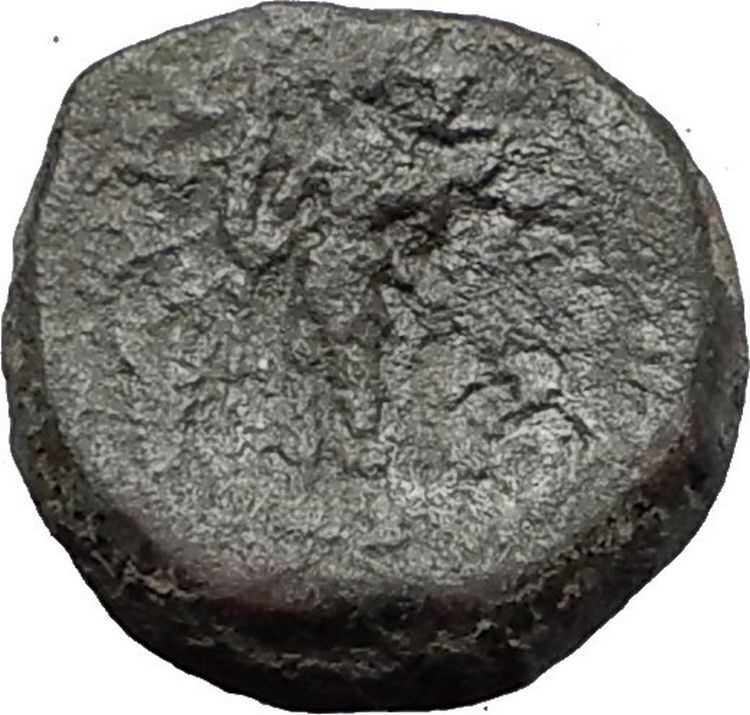 Alaisa Archonidea in Sicily - Dionysus Warrior Ancient Greek Coin RARE R1 i58820