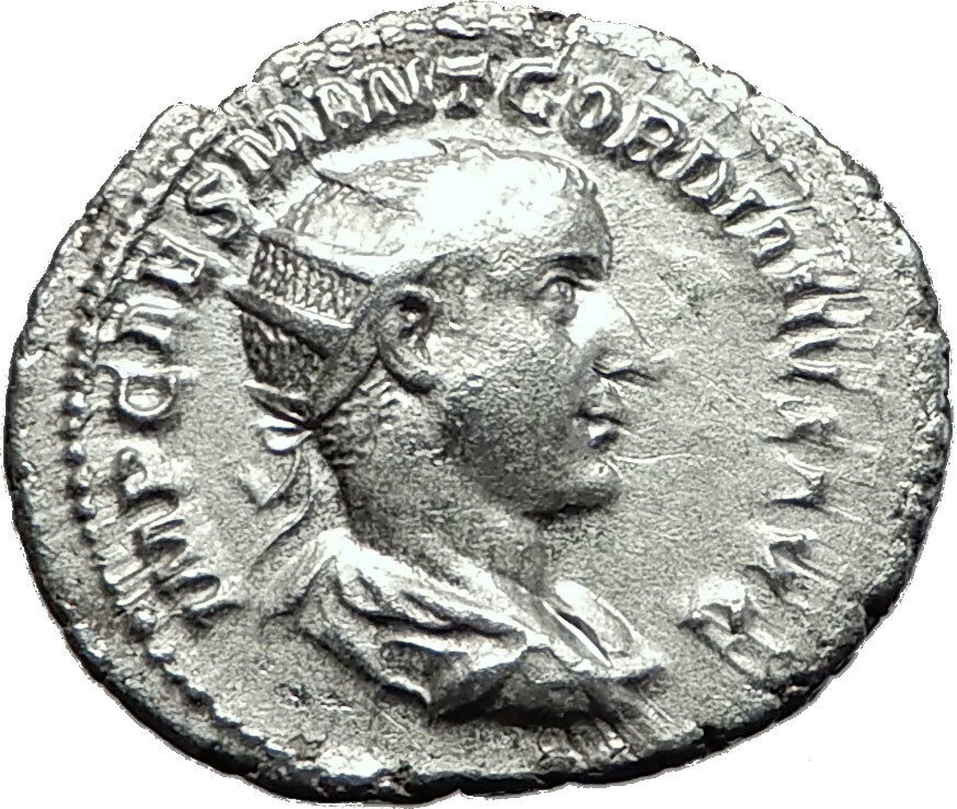 Gordian III 238AD Rome Silver Authentic Genuine Ancient Roman Coin PAX i59037