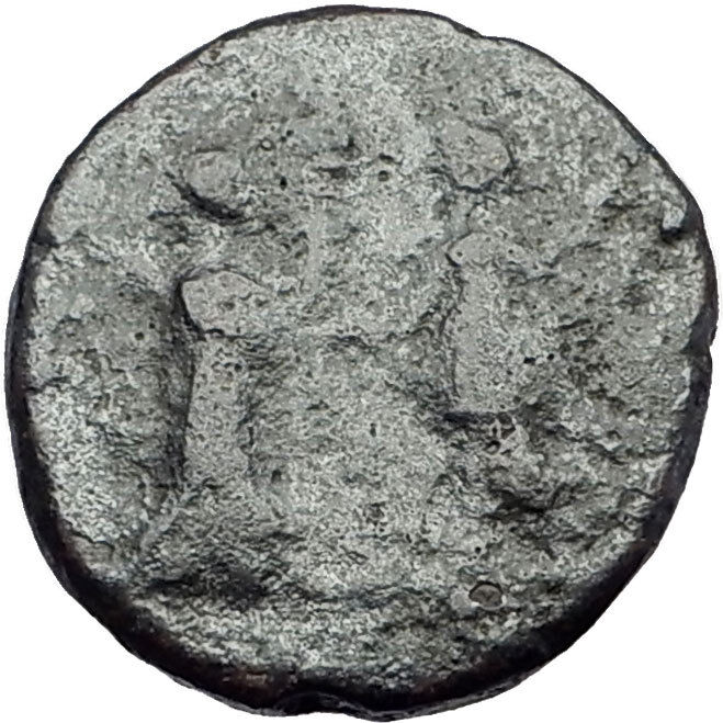 KYME in AEOLIS 200BC Artemis Amazon Apollo Chariot Ancient Greek Coin i63660