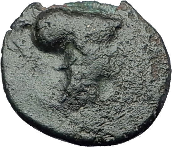 TEMNOS in AEOLIS 2-1CenBC ATHENA PROMACHOS Authentic Ancient Greek Coin i64357