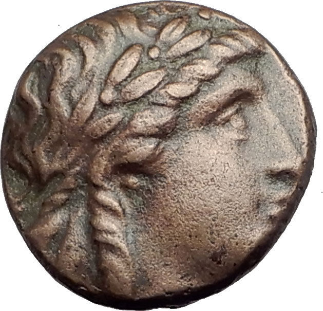 ANTIOCHOS II THEOS 261BC Ancient SELEUKID Greek Coin APOLLO TRIPOD ANCHOR i64765