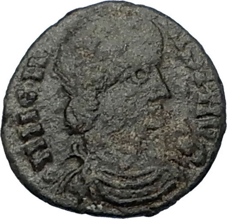 MAGNENTIUS 350AD Very Rare Half Centenionalis Lugdunum Ancient Roman Coin i65619