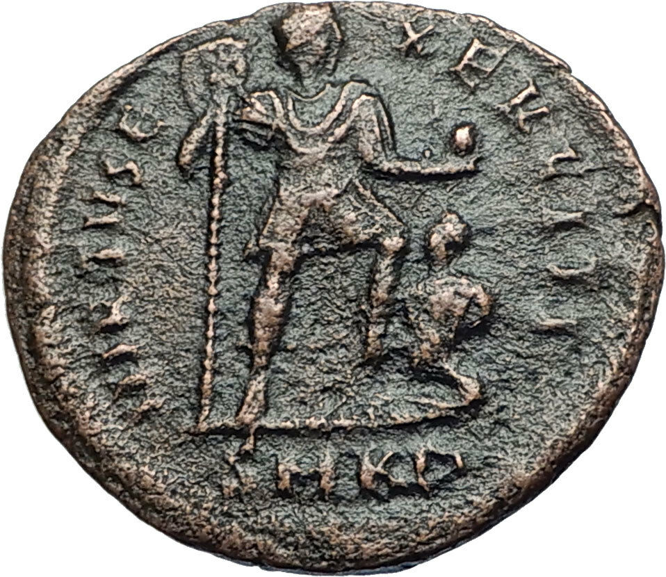 ARCADIUS Tramples CAPTIVE 383AD Cyzicus Authentic Ancient Roman Coin i68073