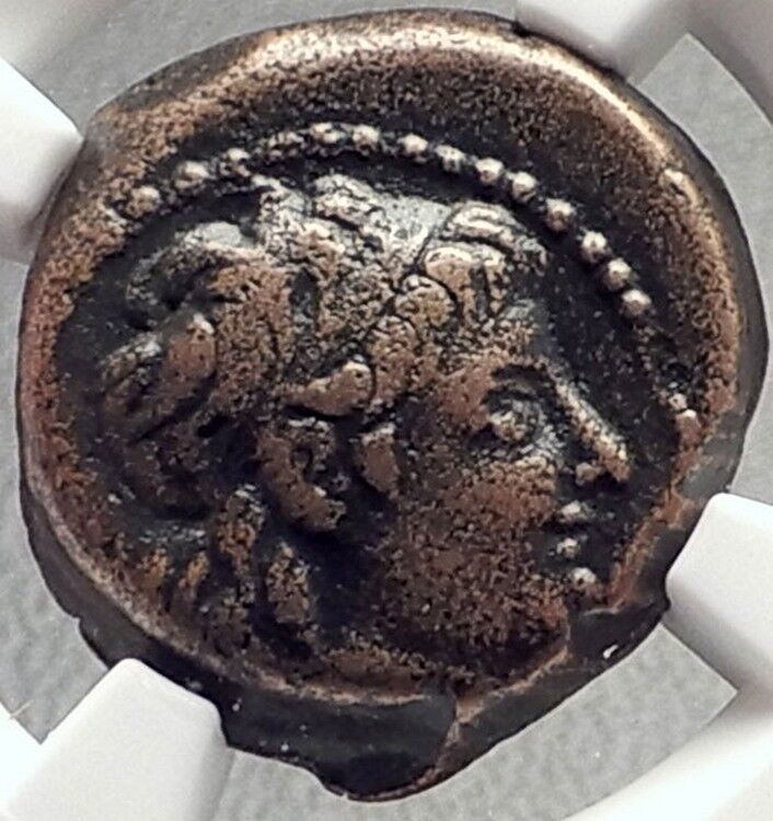 ALEXANDER II Zabinas Ancient 128BC Seleukid Greek Coin w DIONYSUS - NGC i69145