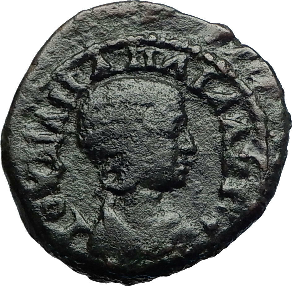 JULIA MAMAEA Authentic Ancient 222AD Nicaea Bithynia Roman Coin STANDARDS i71068