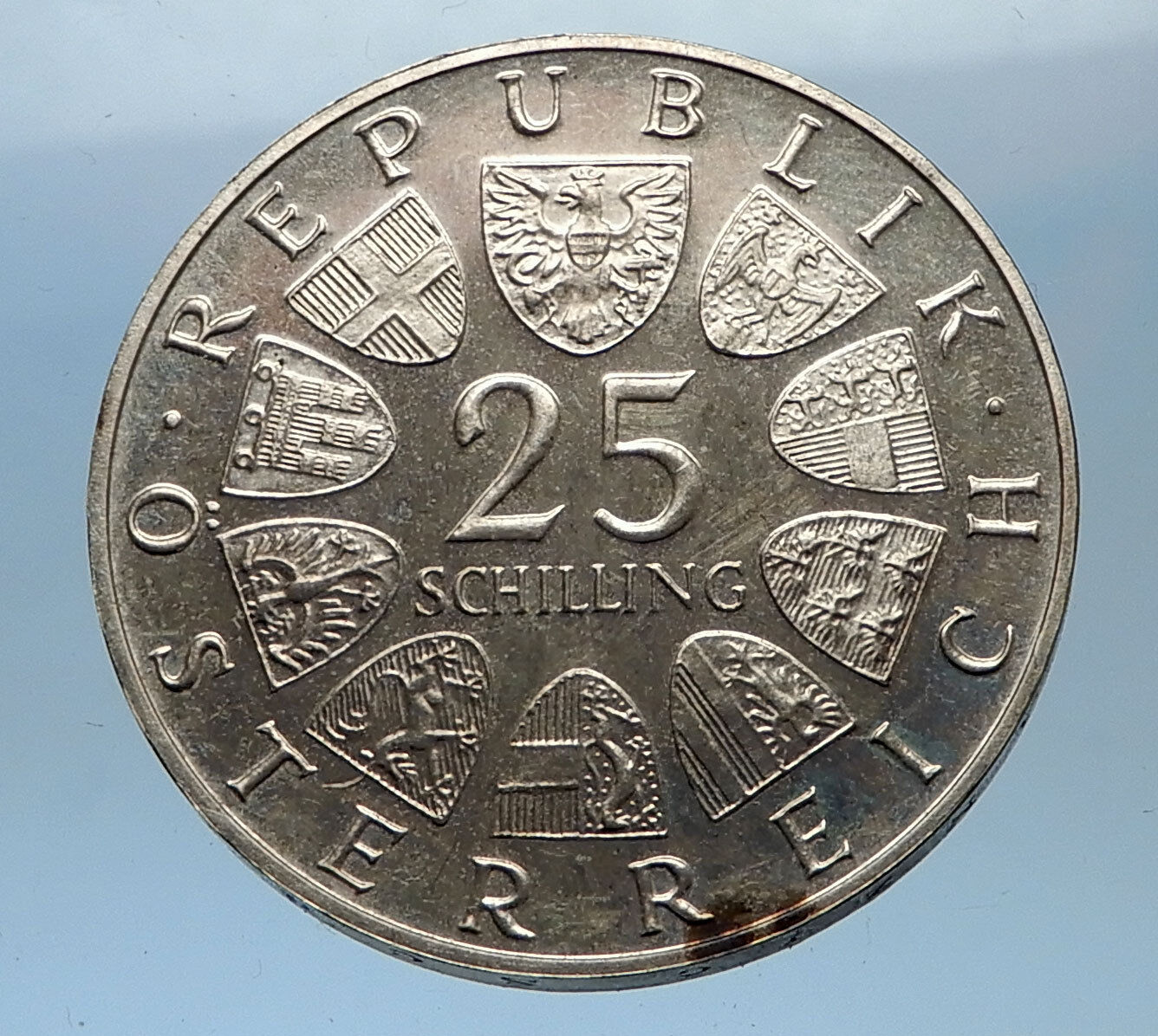 1965 AUSTRIA 150th Vienna Institute of Technology Silver Austrian Coin i68969